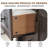 Farmhouse 5 Drawers Dresser Wood Rustic with Sliding Barn Door & Shelf-1147057866