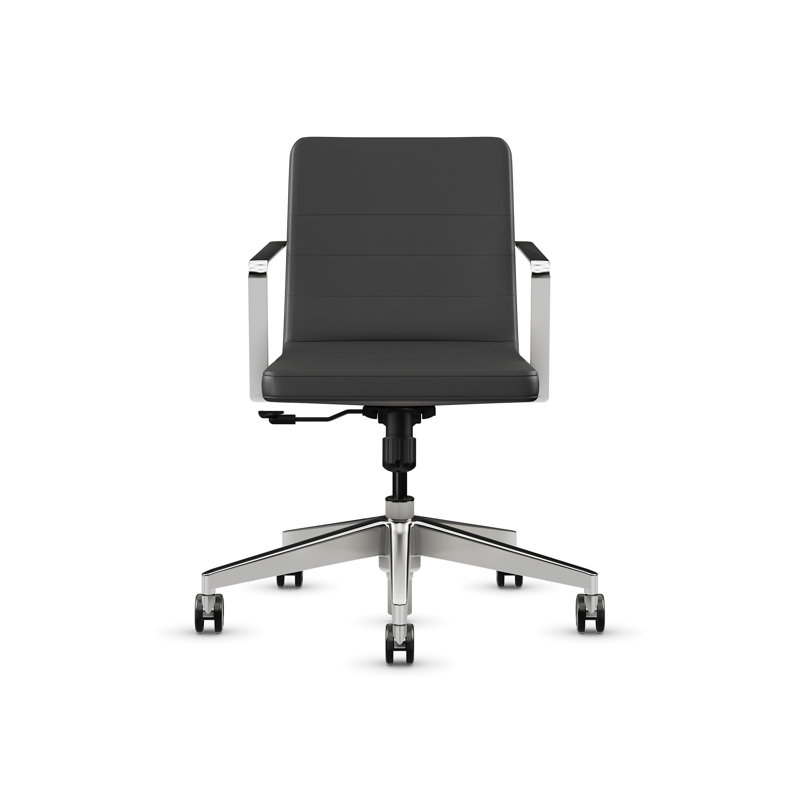 Chaise de bureau Sean, Vinyle gris