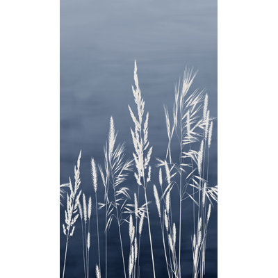 Willow Grass Navy Wall Mural