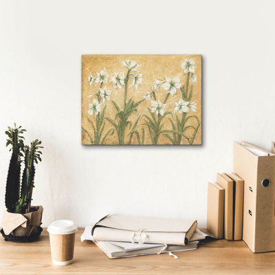 'White Amaryllis Garden'  by Cheri Blum Canvas Wall Art