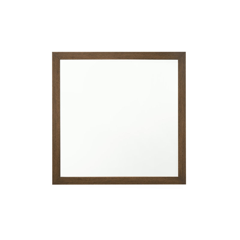 Miroir manufacturé, 40 po x 40 po, Chêne
