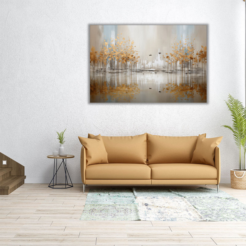 Wings Through Golden Woodlands, 16'' H x 24'' W