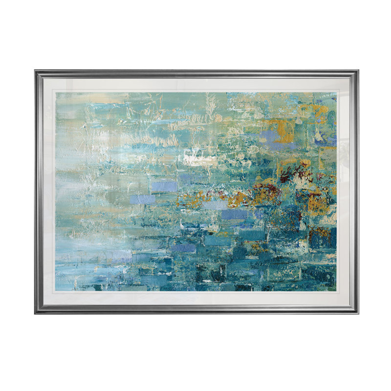 « i love the rain details i », impression, H 26 po x l 36 po x P 1,5 po, Cadre argenté