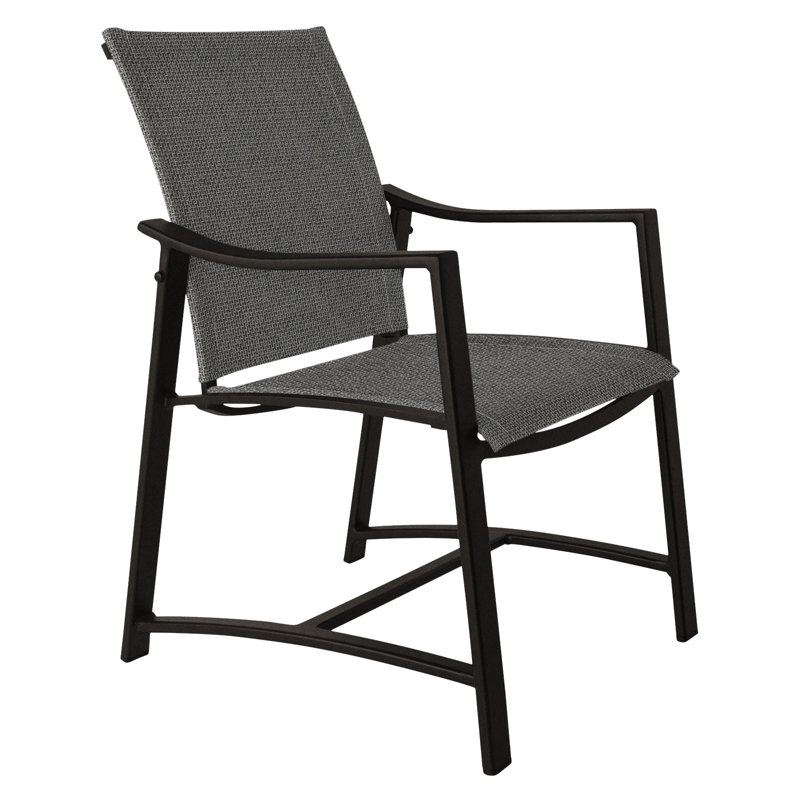 Avana Outdoor Dining Armchair, Carbon Black, Logan Graphite