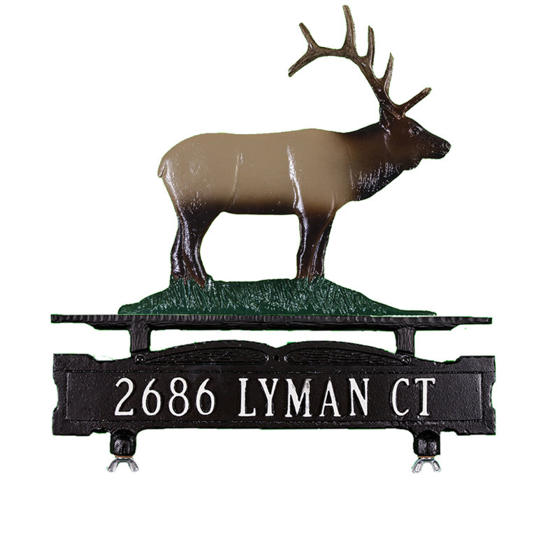 Metal Mailbox Sign, Yes, Natural