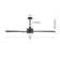 Veun 84-inch 9-Blades Ceiling Fan with Led Light and Remote