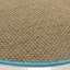 Tapis naturel / turquoise en bambou Chester-1992292946