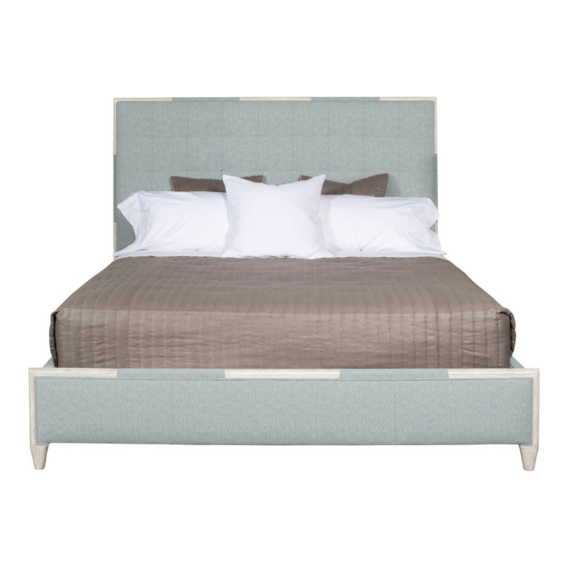  Thom Filicia Home Chatfield California King Upholstered Low Profile Panel Bed, Casa Blanca, Ian Haze