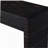 Storage curved coffee table, wooden entry table with two drawers, farmhouse style living room table, suitable for entryways, corridors, living rooms, black finish-1303310191