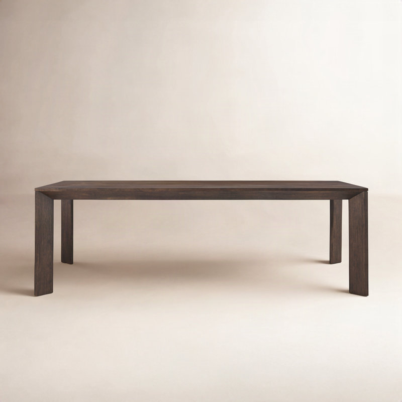 Alishia Rectangular Dining Table, Brown, 30" H x 78.74" L x 39.37" W