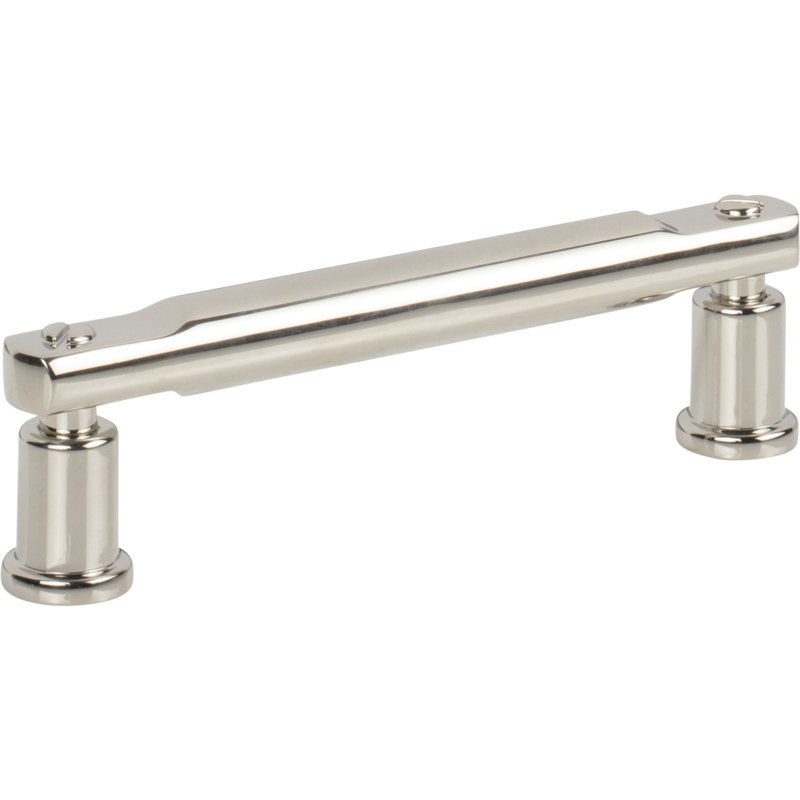 Everitt Bar Pull, Polished Nickel, 3 3/4"