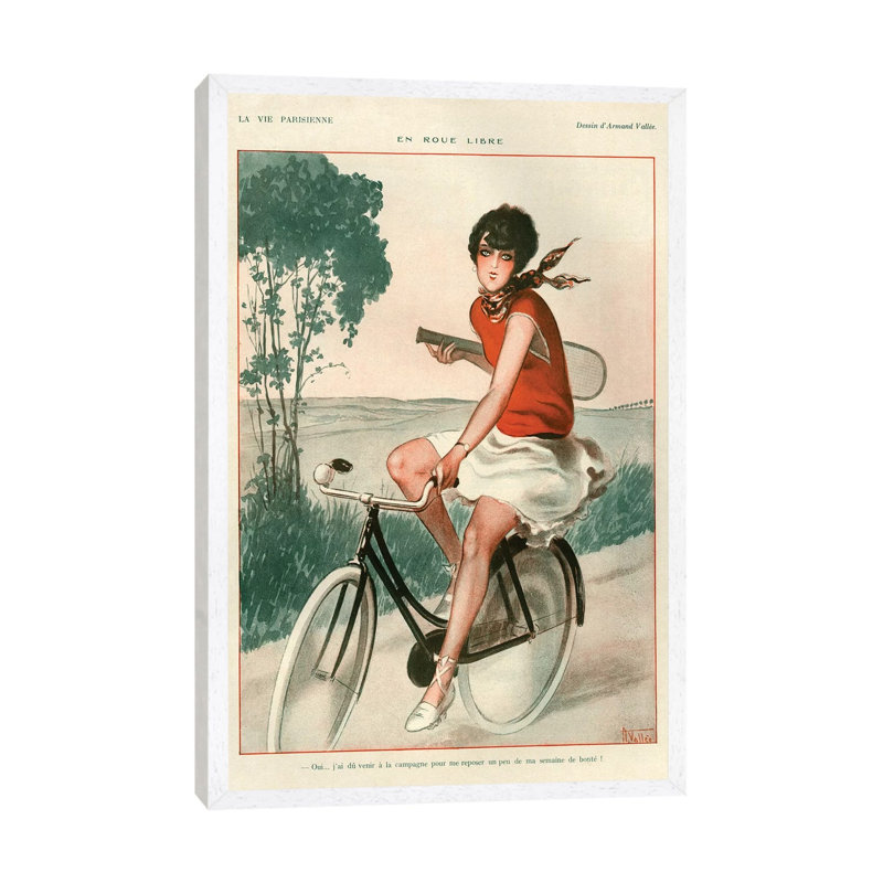 1927 La Vie Parisienne III Plate by The Advertising Archives - Floater Frame Gallery-Wrapped Canvas Giclée on Canvas, White