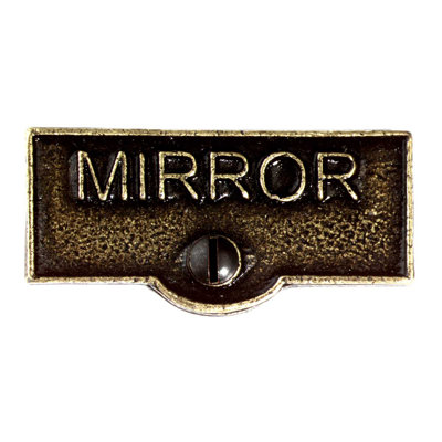 Étiquettes de nom de miroir