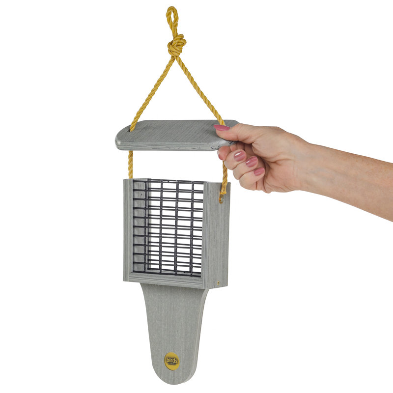 Mangeoire à oiseaux suspendue moderne Birds Choice, Bois flottant