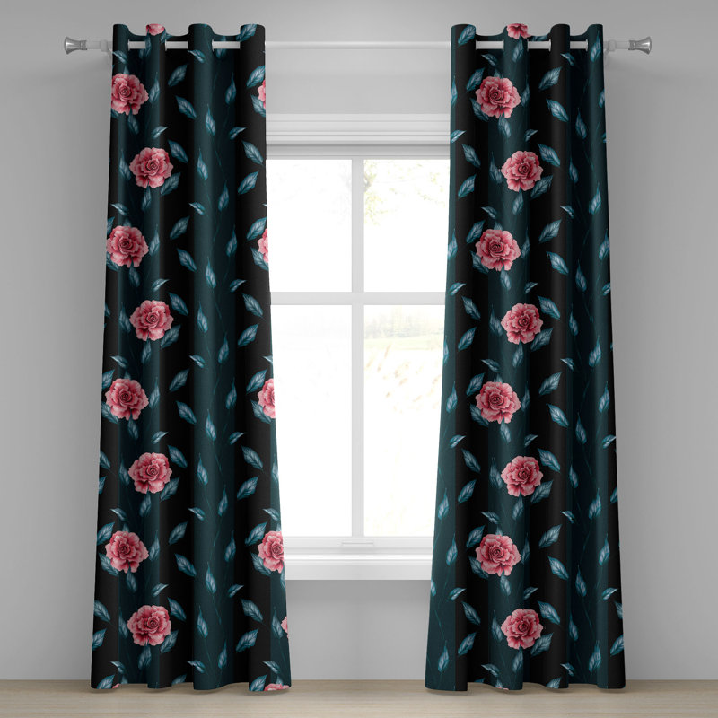Red Barrel Studio® Delicate Roses, L 50 po x L 108 po