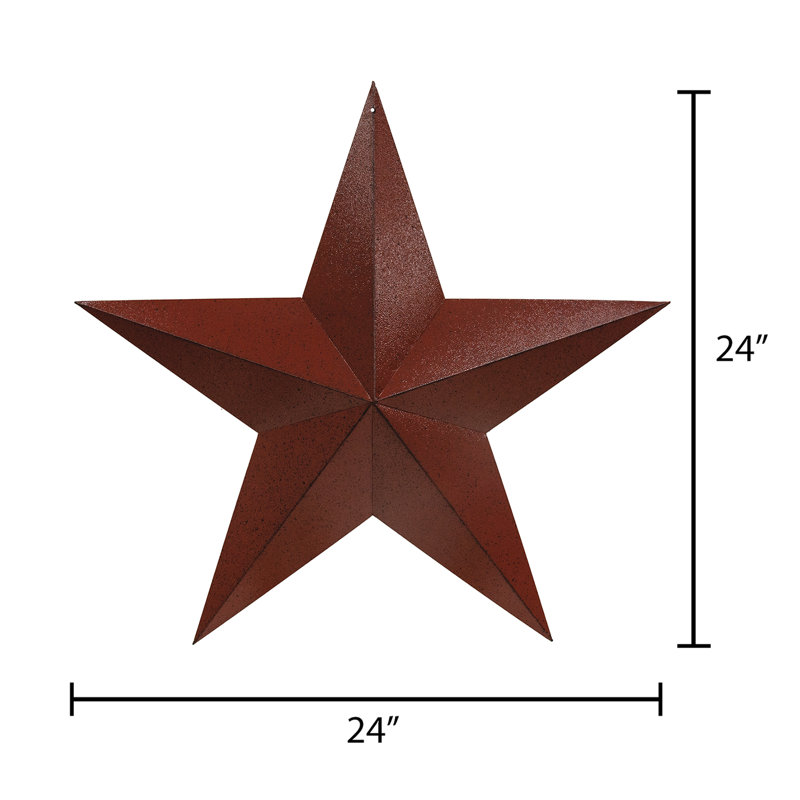 Étoile de grange antique, 24 po, Bourgogne
