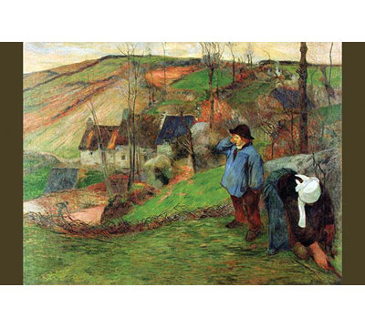 « breton berger » par paul gauguin, reproduction d’art