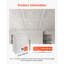 Dalles de plafond en PVC blanc 24 x 24 po (61 x 61 cm), paquet de 12, panneaux géométriques 3D, feuille de PVC lisse pour ossature apparente, résistante aux chocs, surface peignable, facile à découper, style décoratif moderne pour la maison et le bureau.