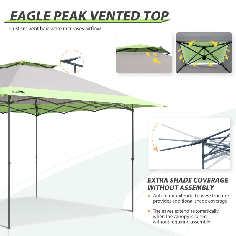 Gray Steel 13x13 Pop-Up Canopy Tent with UV Protection