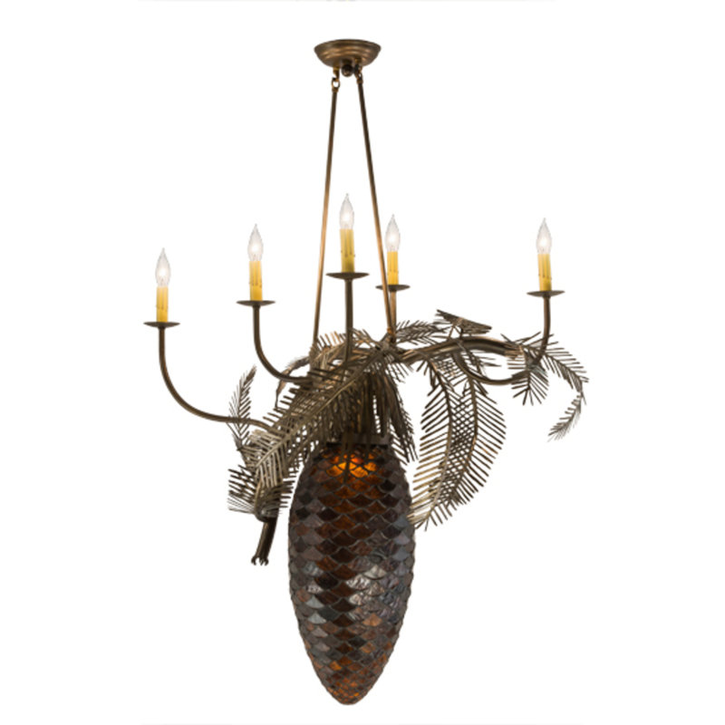 Pinecone 6 - Light Chandelier