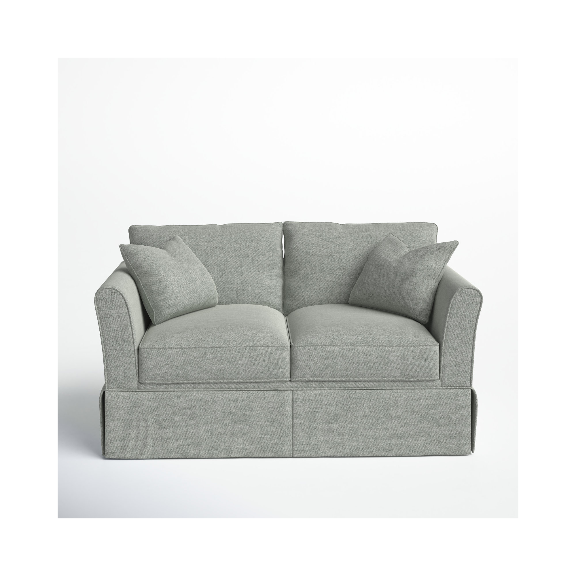 Shelby 60'' Upholstered Loveseat, Conversation Capri Basketweave