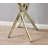Lenworth Modern Sleek Design Metal and Glass Cross Legs End Table-1614028573
