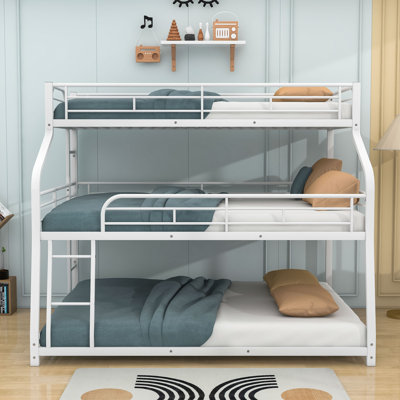 Rotraut Twin XL over Full XL Over Queen Triple Bunk Bed, Metal Bunk Bed -  Isabelle & Maxâ¢, 89395732B4F74C87A3AA77C7645D8FC8