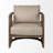 Talya Fabric Covered Wooden Frame Accent Chair-759594542