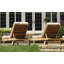 Quincy Teak Outdoor Reclining Chaise Lounge with Sunbrella Cushion and Tray-491079035