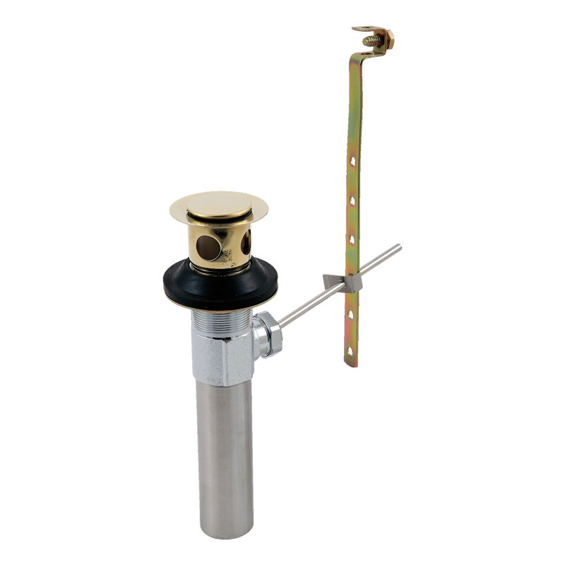 Drain de lavabo pour salle de bain à remplacement, Laiton poli lustré