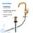 Kinzie Single Handle Single Hole Bathroom Faucet with Metal Touch Down Drain Included-118495161