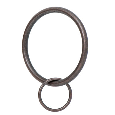 Drapery Eyelet Curtain Rings - 2" Ring Loop for Hook Pins, Set of 14