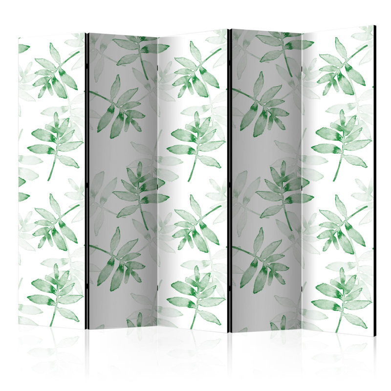 225cm W x 172cm H 5 - Panel Wood Folding Room Divider