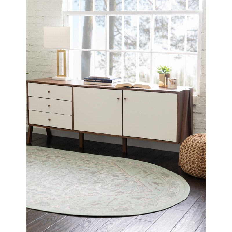 Shauntra Oriental Indoor Rug, Oval 8' x 10'