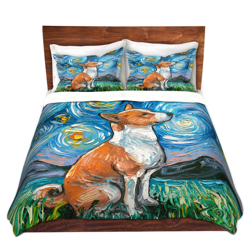 Ensembles de housses de couette DiaNoche en microfibre par Aja Ann - Basenji Dog