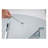 35.43" Round Tempered Glass Table – Silver Iron Frame, Modern Minimalist-130029578