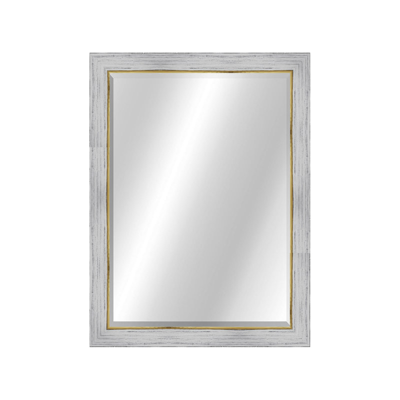 Rustic, Blanc / doré, 33,5 po x 27,5 po
