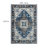 Vintage Patterned Distressed Rectangular Pearl Pile Area Rug-852880271