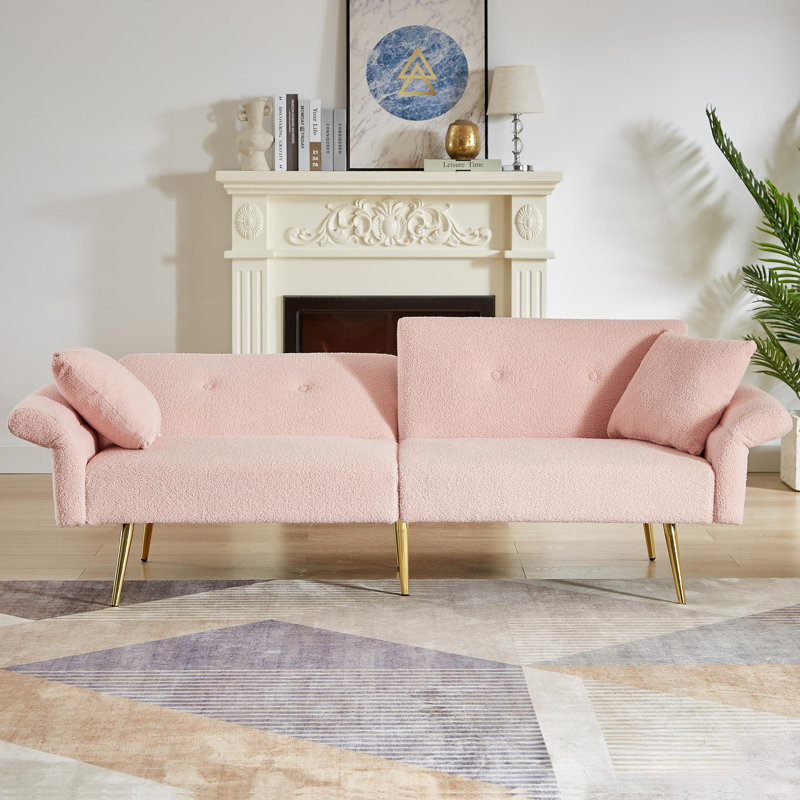 Canapé-lit d'appoint rembourré Modern Modern, Ourson rose