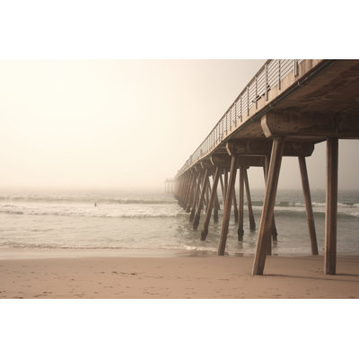 Pier by Kizero - Wrapped Canvas Photograph