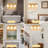 3 Light Modern Bathroom Light Fixtures Over Mirror, Brass Vanity Lights Milky White Glass Shades, E26 Socket (Bulbs Not Included)-189866193-168900348-92567187