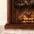 47.24"Retro Solid Wood Mahogany Simulated Flame Electric Fireplace-66543378
