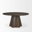 Jovani 48" Solid Light Brown Mango Wood Round Dining Table
