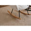 Fauteuil oscillant rembourré en tissu 055-Teddy