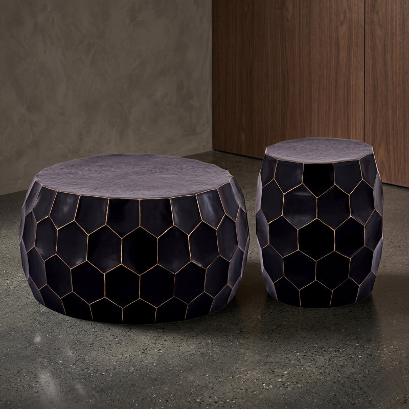 Maggie Coffee Table And End Table, Black