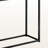 Hawley 2-Drawer Gray Finish Accent Table With Black Metal Leg, 31.71" H X 47.74" W X 11.78" D