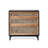 Chic Rattan 3-Drawer Chest, Brass Knobs