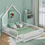 Lit avec clôture et porte, tête de lit en forme de maison-110601324-110601325