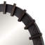 Sable Spoke Round Mirror
