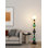 Lampe sur pied moderne minimaliste en métal et verre